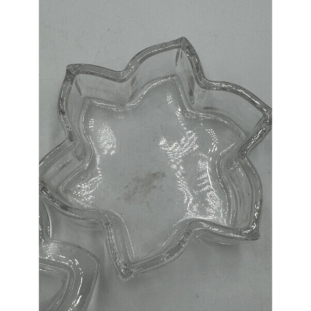 star shaped lead crystal (24%) Nachtmann Bleikristall trinket dish w/ lid